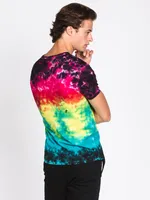 MENS COSMIC TIE DYE SHORT SLEEVE T - CLEARANCE