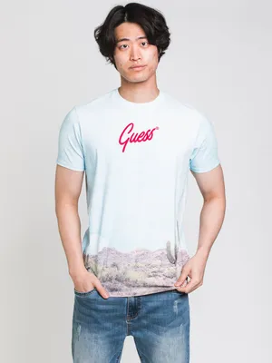 GUESS CACTUS PRINT SHORT SLEEVE TEE - CLEARANCE