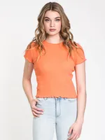 WOMENS WAFFLE TEE - CLEARANCE