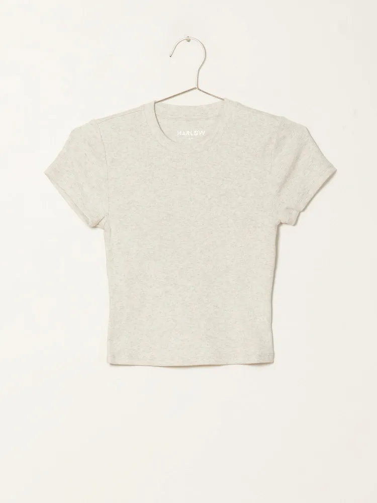 HARLOW RIBBED BABY TEE - CLEARANCE