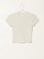 HARLOW RIBBED BABY TEE - CLEARANCE
