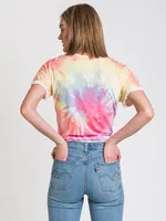 HARLOW LAYLA KNOTTED TIE DYE TEE - CLEARANCE