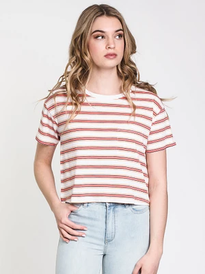 WOMENS MILLIE STRIPE TEE - CLEARANCE