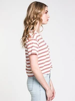 WOMENS MILLIE STRIPE TEE - CLEARANCE