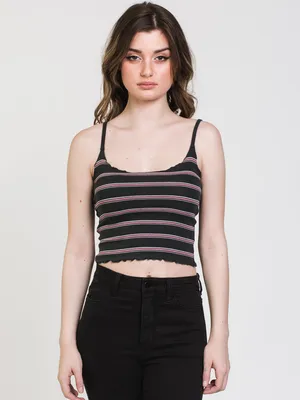 HARLOW LETTUCE STRIPE TANK - CLEARANCE