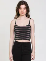 HARLOW LETTUCE STRIPE TANK - CLEARANCE