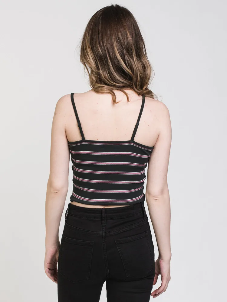 HARLOW LETTUCE STRIPE TANK - CLEARANCE