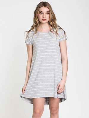 WOMENS LEIGH STRIPE TEE DRESS - CLEARANCE