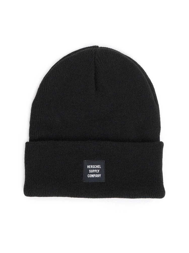 HERSCHEL SUPPLY CO. ABBOTT CUFF BEANIE - BLACK - CLEARANCE