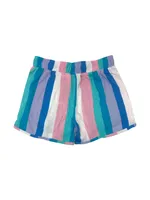 YOUTH GIRLS HURLEY HIGH WAIST SHORT - CLEARANCE