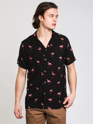 ISLAND HAZE THE FLAMINGO'S SHORT SLEEVE WOVEN - CLEARANCE