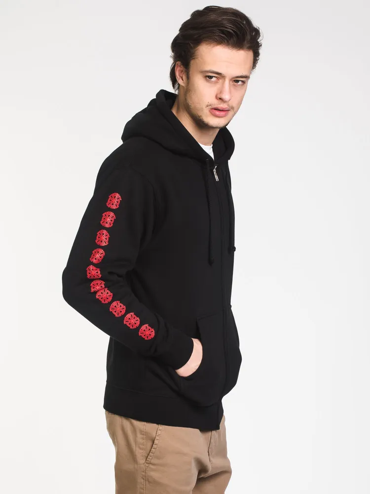 MENS BAUHAUS CROSS FULL ZIP - BLACK CLEARANCE