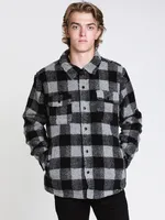 MENS SHERPA LUMBER JACKET - CLEARANCE