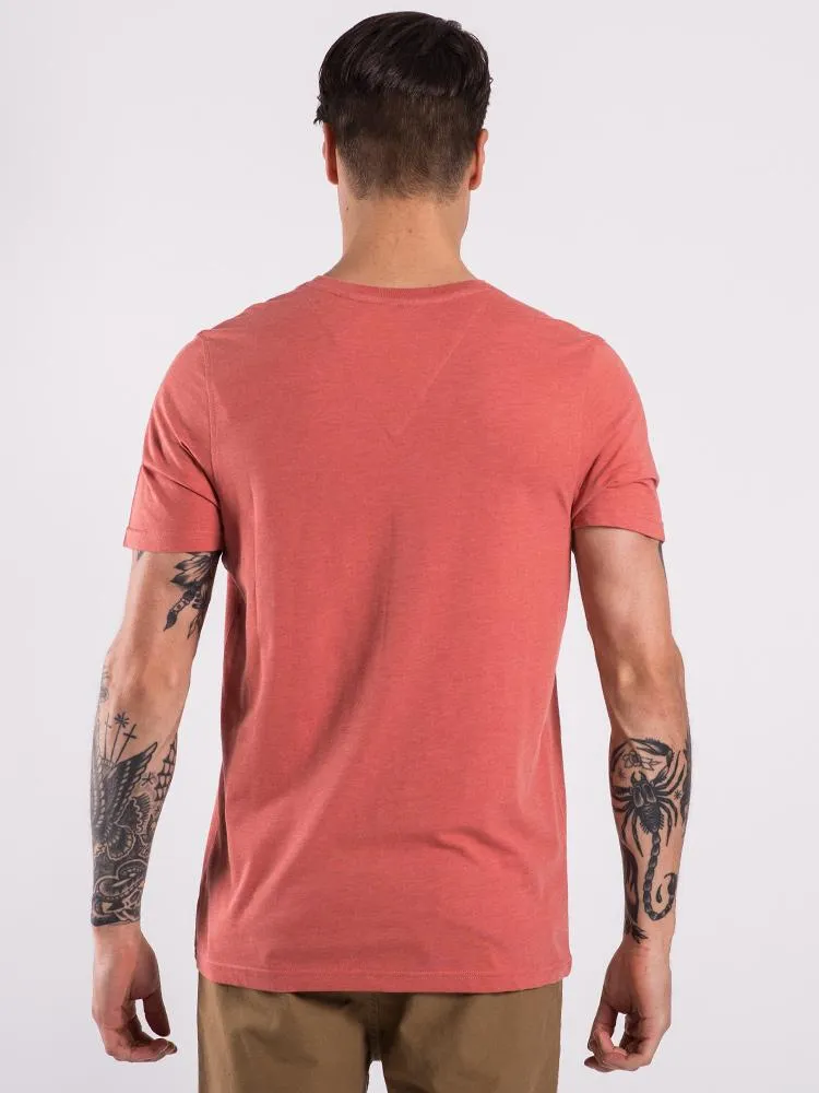 MENS BASIC VNECK - APRICOT