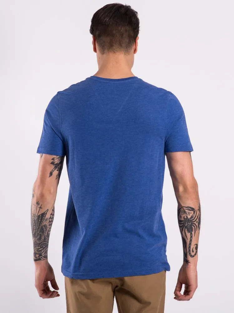 MENS BASIC VNECK - TROPICAL BLUE