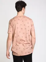 MENS NORTON DITSY PRINT T - CLEARANCE