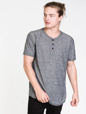 MENS HAL LONGLINE HENLEY-BF - CLEARANCE