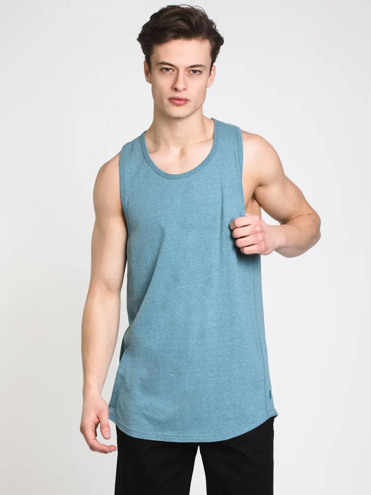 MENS LONGLINE SEEDED TANK