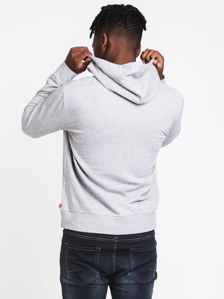 MENS SPORTSWEAR PULLOVER HOODIE- GREY - CLEARANCE