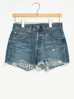 WOMENS 501 ORIGINAL SHORT - MID WASH CLEARANCE