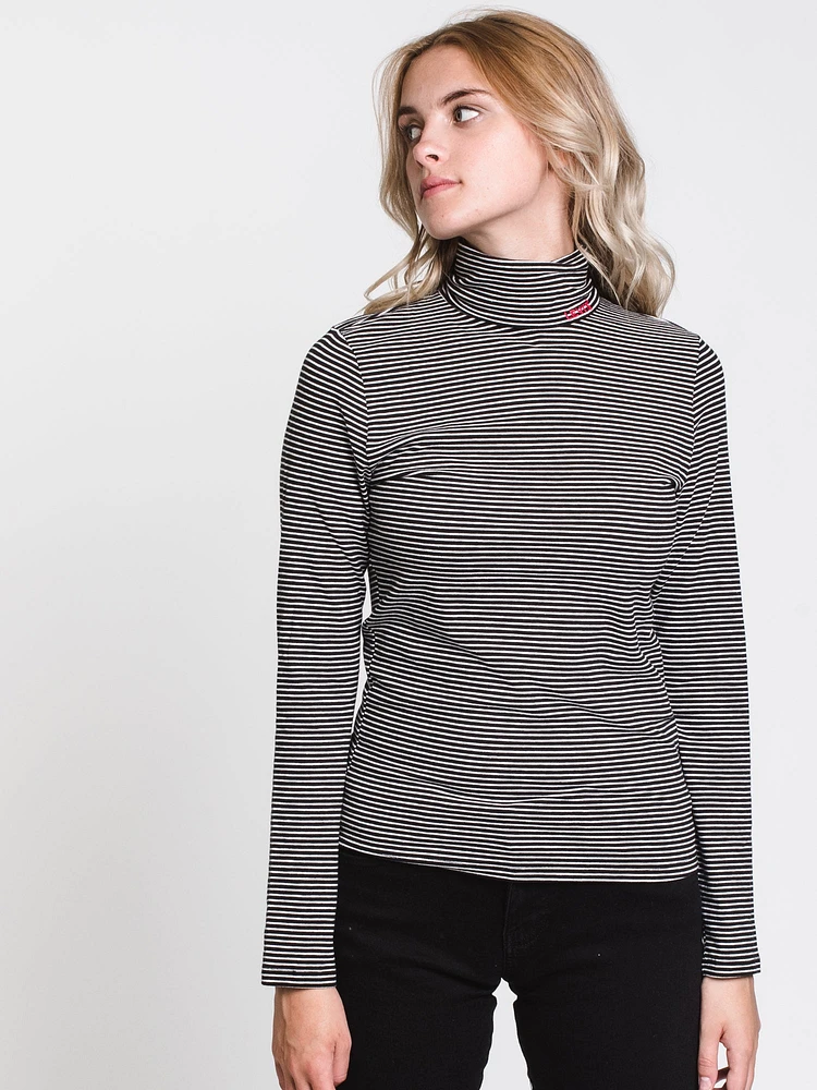 WOMENS KNIT TURTLE NECK - B/W CLEARANCE