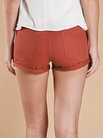 WOMENS EDEN HI RISE CUFF SHORT - CLEARANCE