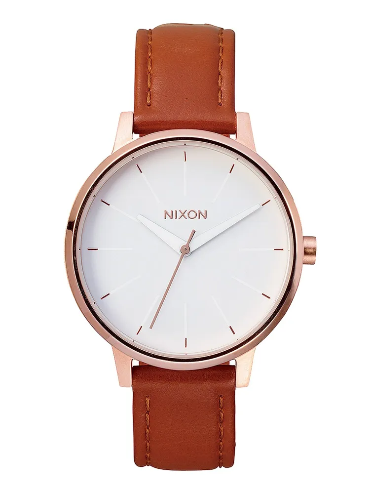WOMENS KENSINGTON LEATHER - ROSE GOLD WATCH - CLEARANCE