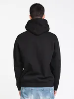 MENS JUMBLE OBEY PULLOVER HOODIE- BLACK - CLEARANCE