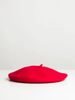 WOOL BERET - RED - CLEARANCE
