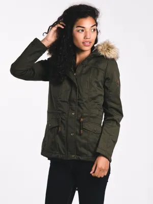 WOMENS KATE PARKA - PEAT OLIVE CLEARANCE