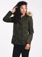 WOMENS KATE PARKA - PEAT OLIVE CLEARANCE