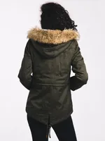 WOMENS KATE PARKA - PEAT OLIVE CLEARANCE