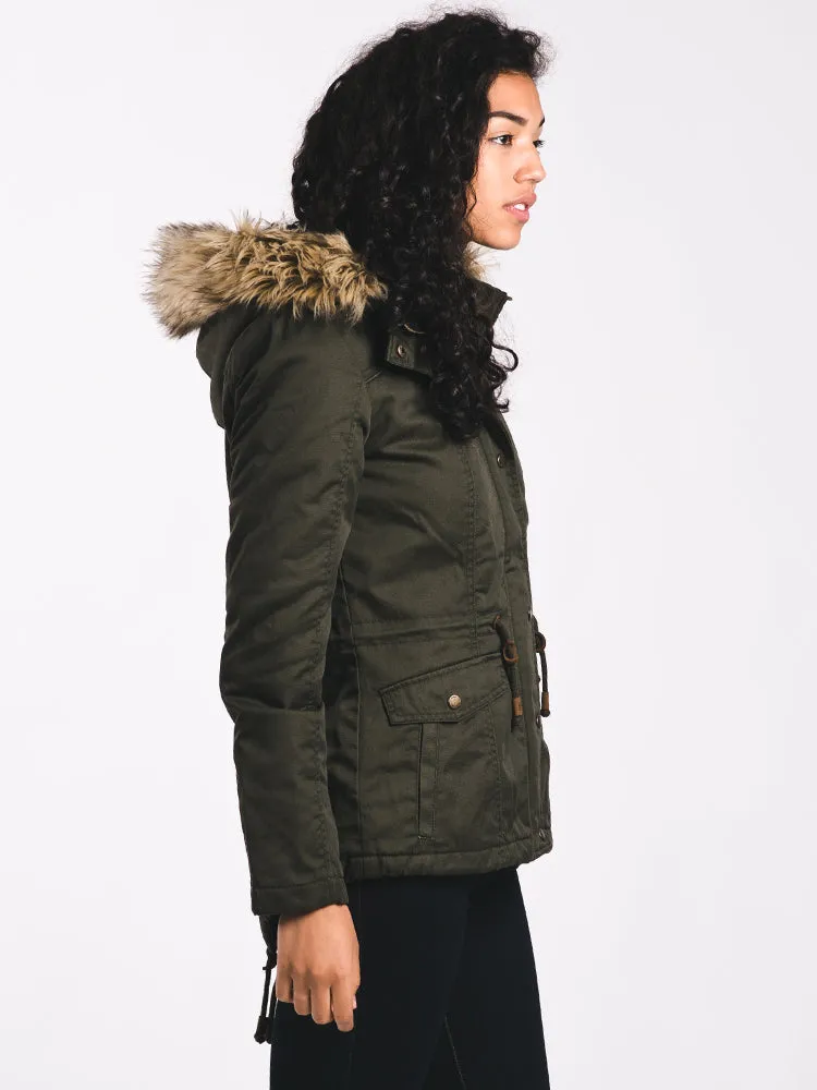 WOMENS KATE PARKA - PEAT OLIVE CLEARANCE