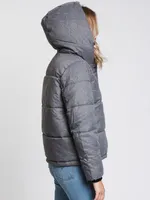 WOMENS VIKKI QUILTED JACKET - LT GREY CLEARANCE