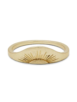 PURA VIDA RISING SUN RING - GOLD CLEARANCE