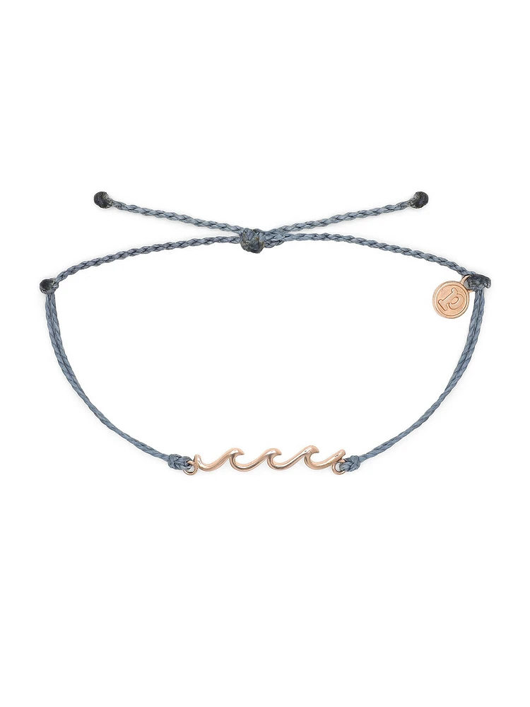 PURA VIDA WAVE BRACELET - DENIM - CLEARANCE