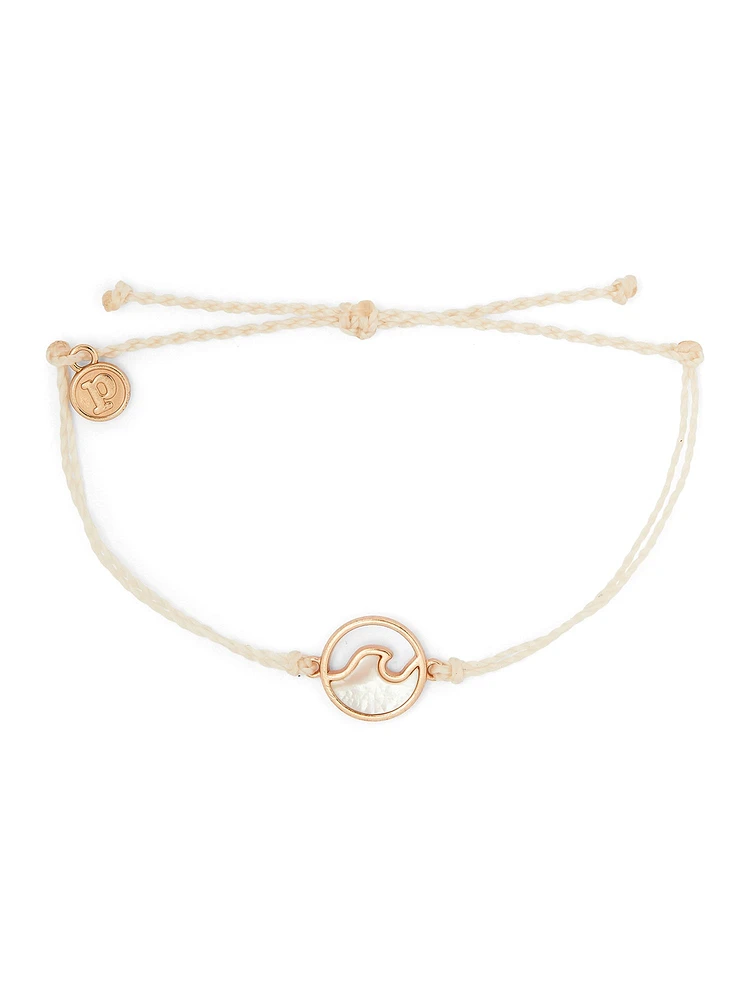 BRACELET VAGUE EN PIERRE - VANILLE