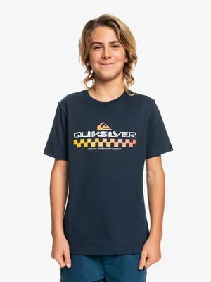 QUIKSILVER YOUTH BOYS SCRIPTED GAME T-SHIRT - CLEARANCE