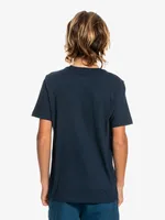 QUIKSILVER YOUTH BOYS SCRIPTED GAME T-SHIRT - CLEARANCE