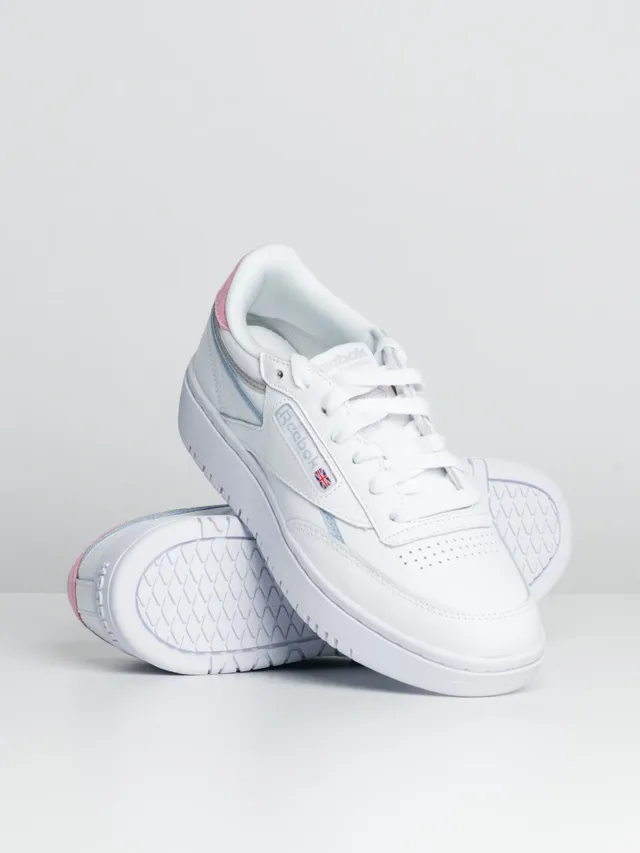 WOMENS REEBOK CLUB C DOUBLE GEO SNEAKERS - CLEARANCE