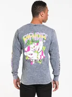 RIP N DIP TOPANGA BANDIT MNRL WASH LONG SLEEVE TEE - CLEARANCE