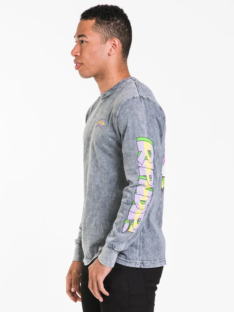 RIP N DIP TOPANGA BANDIT MNRL WASH LONG SLEEVE TEE - CLEARANCE