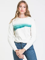 ROXY EASY MORNING CREWNECK SWEATER - CLEARANCE