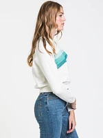 ROXY EASY MORNING CREWNECK SWEATER - CLEARANCE