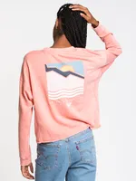 WOMENS DREAM BELIEVER LONG SLEEVE CREW - ORG CLEARANCE