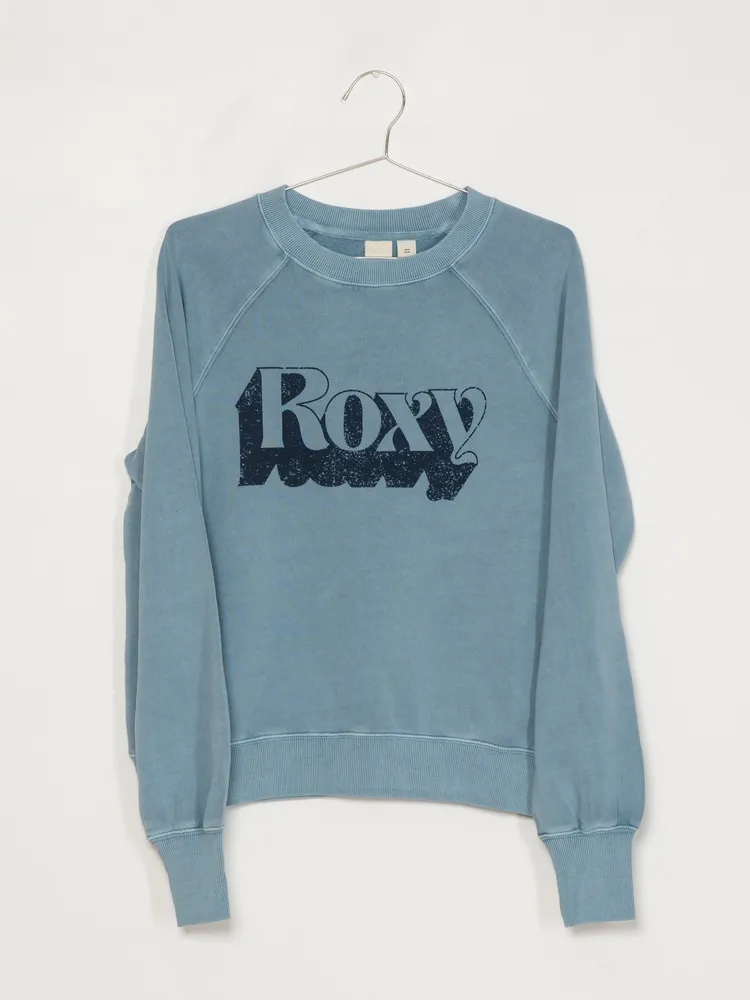 WOMENS GOOFY FOOT LONG SLEEVE CREW - BLUE CLEARANCE