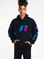 MENS RUSSELL PULLOVER HOODIE- BLACK - CLEARANCE