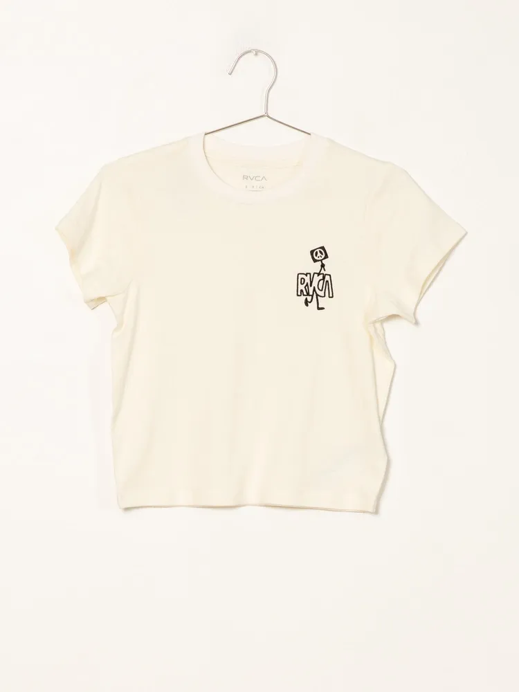 RVCA PEACE OUT SHORT SLEEVE TEE - CLEARANCE