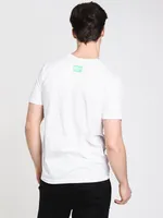 MENS LO-FI SHORT SLEEVE T-SHIRT- WHITE - CLEARANCE