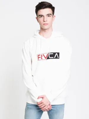 MENS LOGO PACK PULLOVER HOODIE - WHITE CLEARANCE